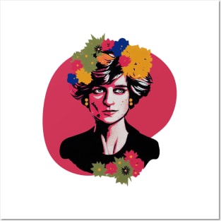 Crown of Flowers - Princess Diana Posters and Art